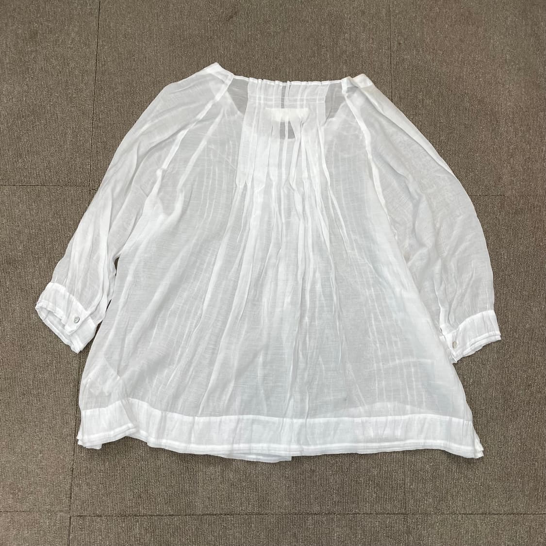 MERVEILLE H 시스루 모리 블라우스 탑  상품이미지4