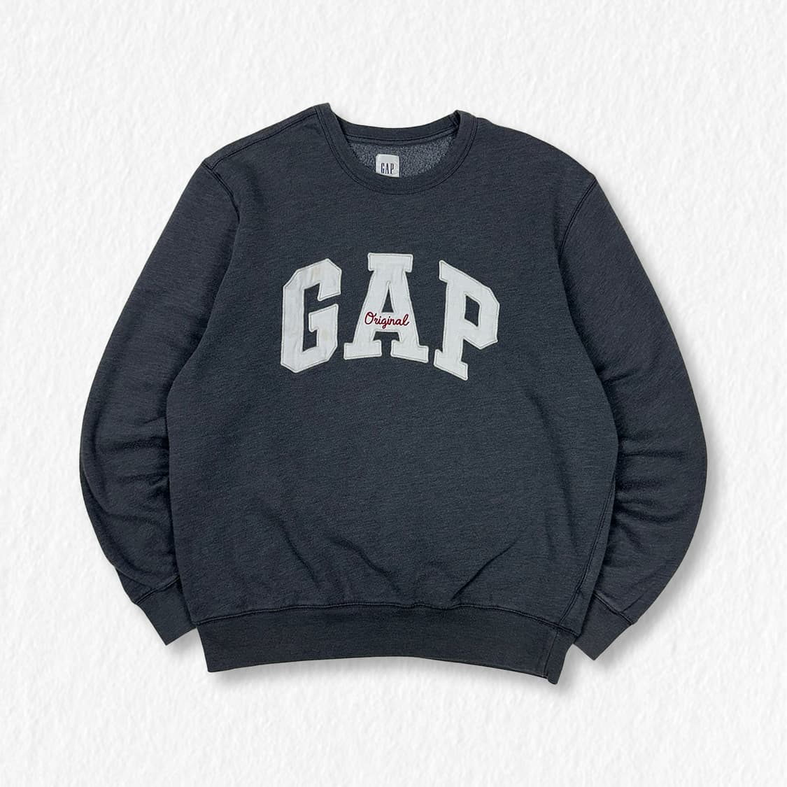 GAP 기모 맨투맨 차콜 상품이미지1