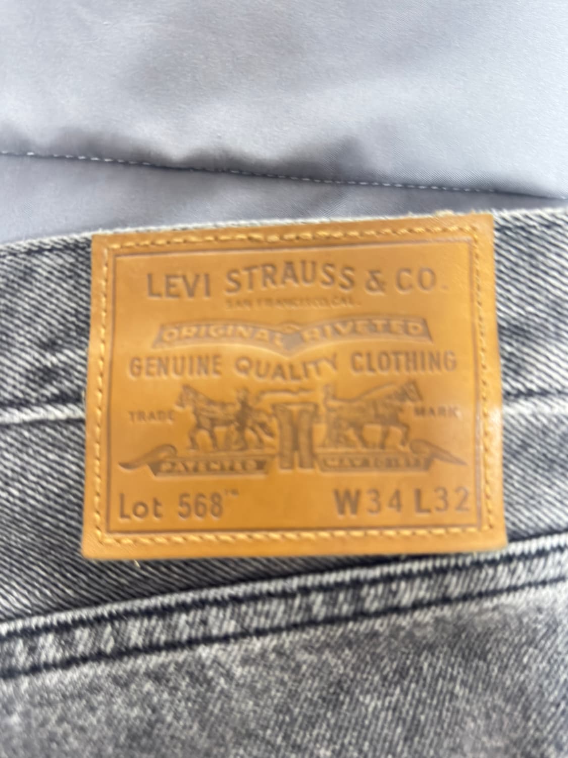 리바이스 568 w34 L32 상품이미지3
