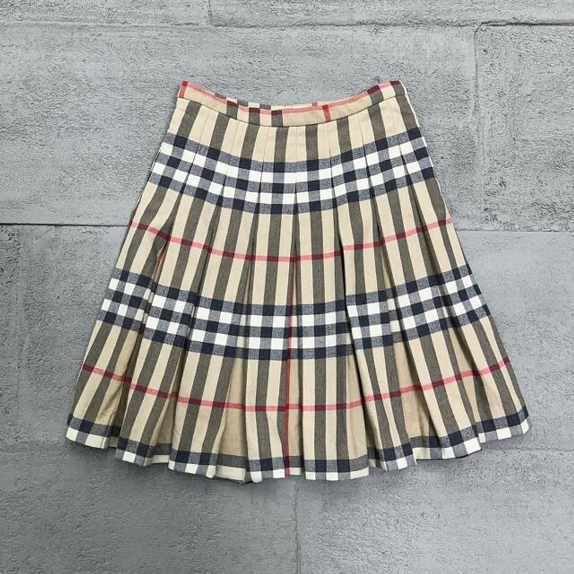 버버리 노바 체크 플리츠 스커트 (26) 상품이미지1