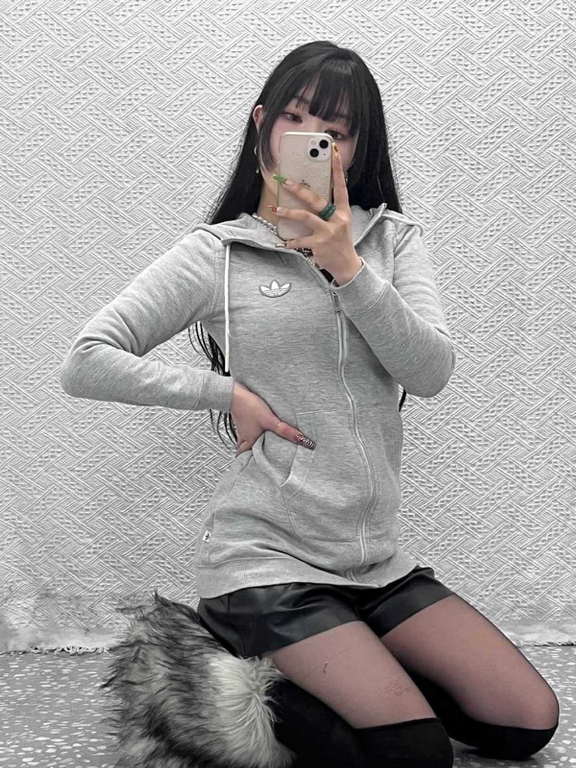 아디다스 파이어버드 슬림핏 롱 약기모 후드집업 85 C09472 상품이미지1