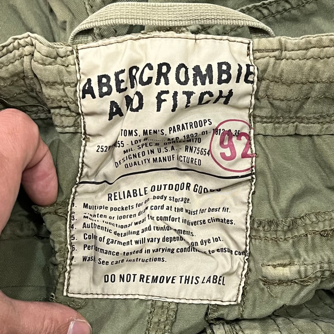  아베크롬비 벨티드 카고 팬츠 y16197 상품이미지8