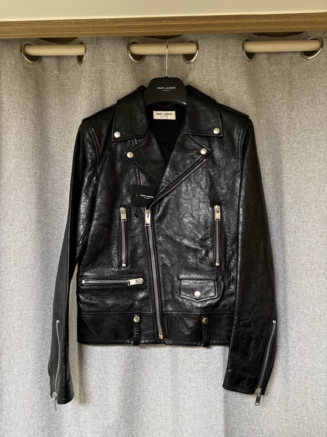 (새상품)생로랑 L01 더블라이더 레더자켓 17fw 46 상품이미지1