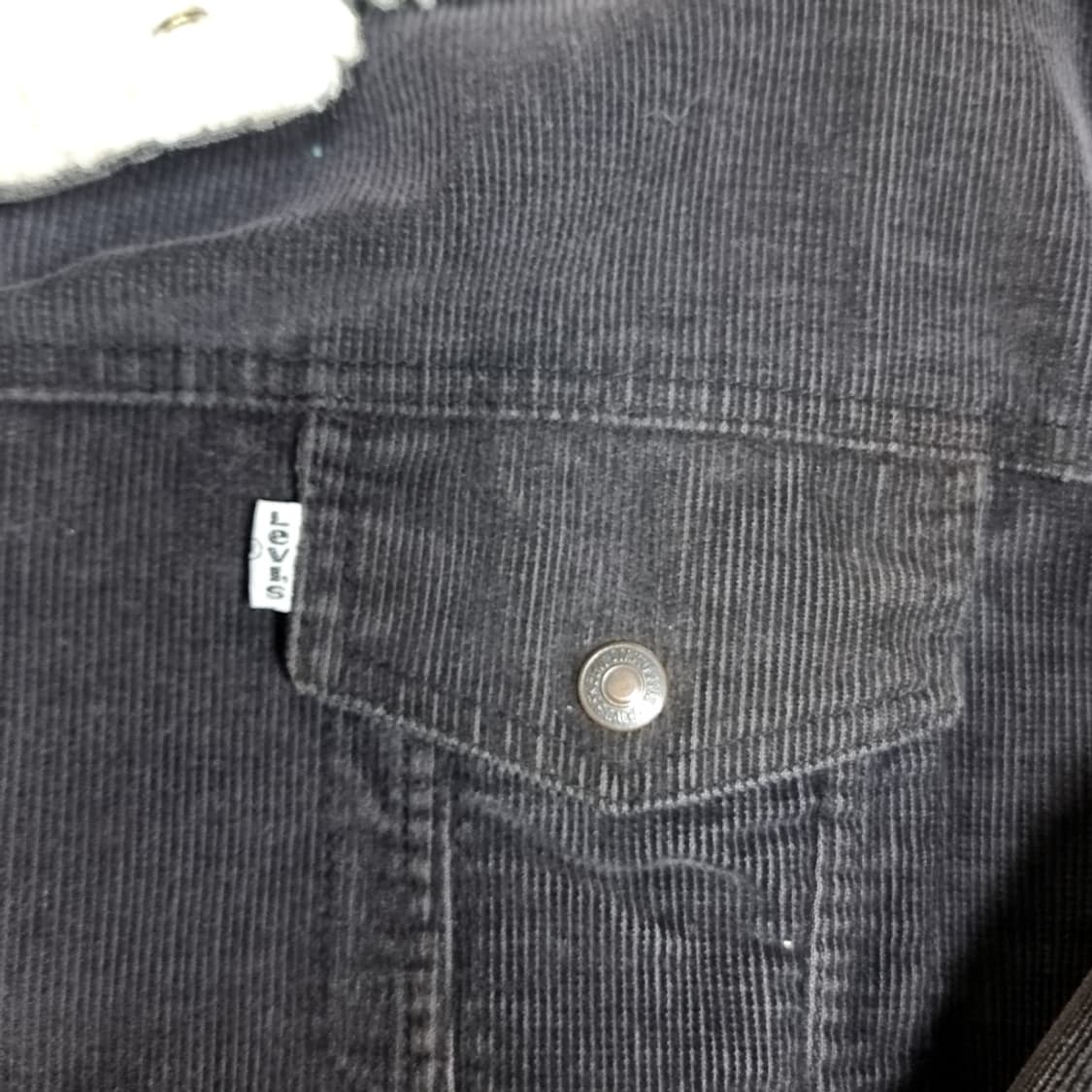 80-90년대 한국제 리바이스 코듀로이 쉐르파 트러커 자켓(100) 상품이미지5