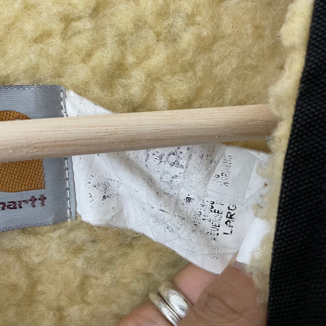 칼하트 블랙 양털 안감 조끼 상품이미지8