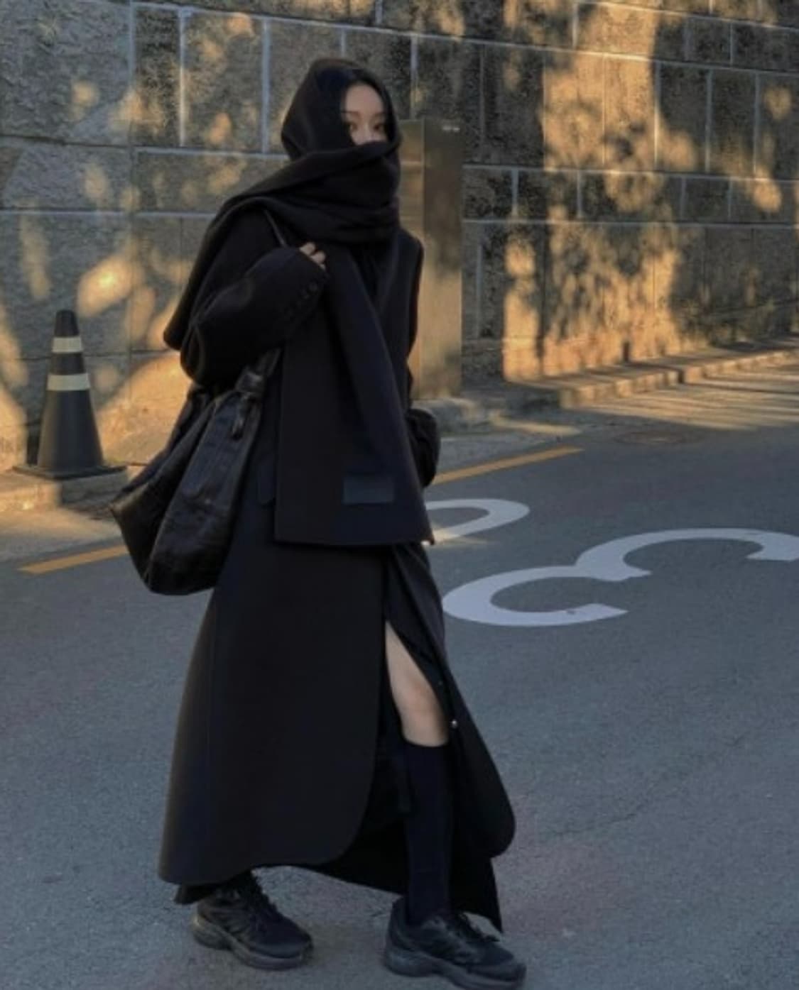 트리밍버드 캐시미어 롱코트 딥브라운 상품이미지1