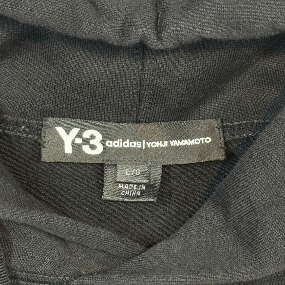 L) Y-3 요지야마모토 아디다스 블랙 후드티 상품이미지5