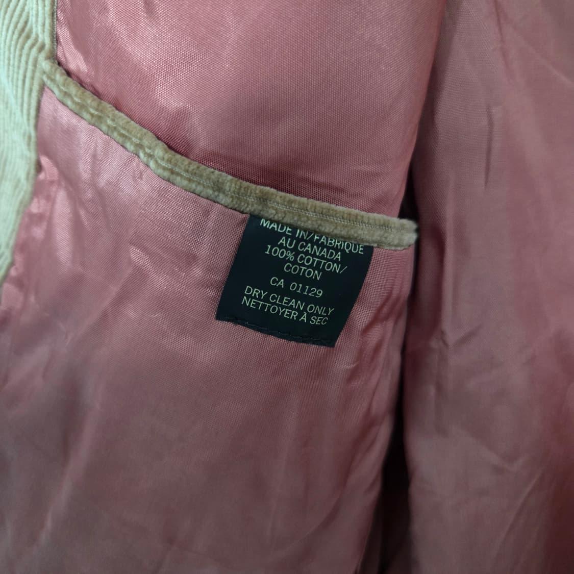 Made in Canada 코듀로이 블레이저 자켓 L(100) 상품이미지6