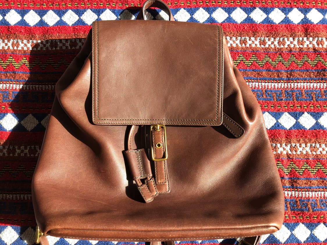 코치 마호가니 레더 백팩 상품이미지3