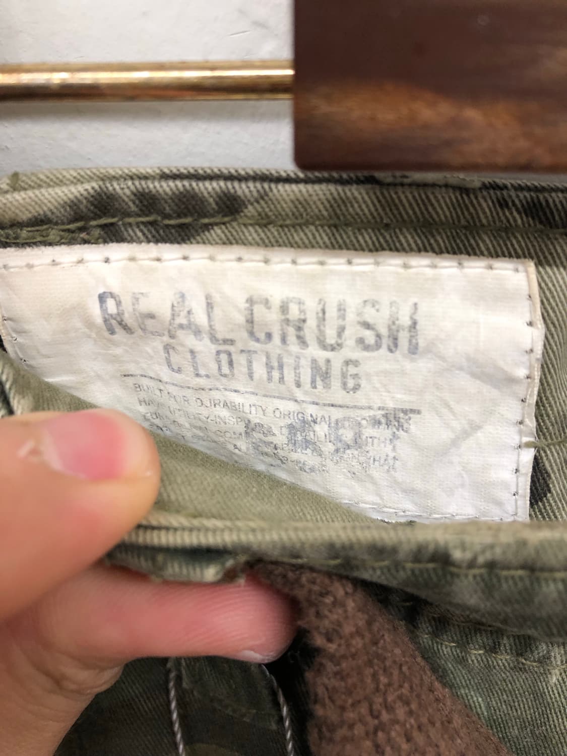 real crush clothing 벨티드 카모 카고 팬츠 상품이미지3