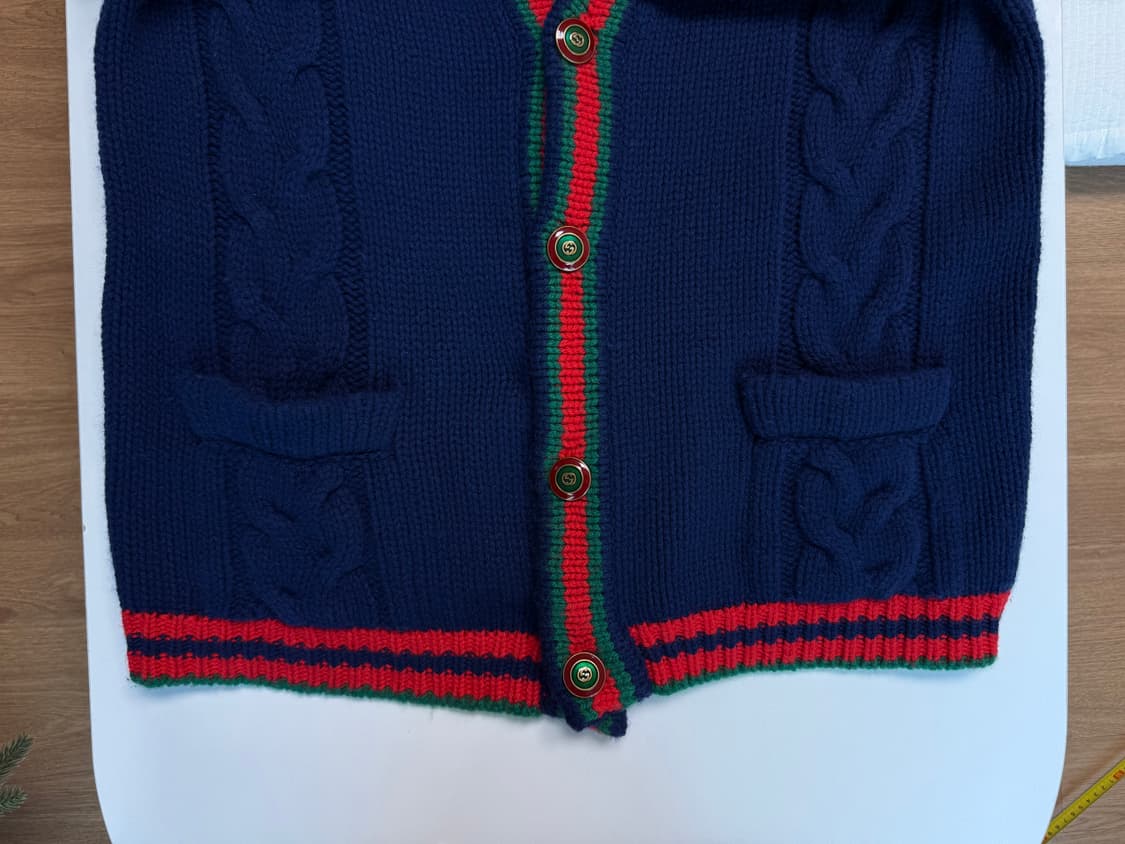 구찌 GG 버튼 케이블 니트 가디건 / M 상품이미지4