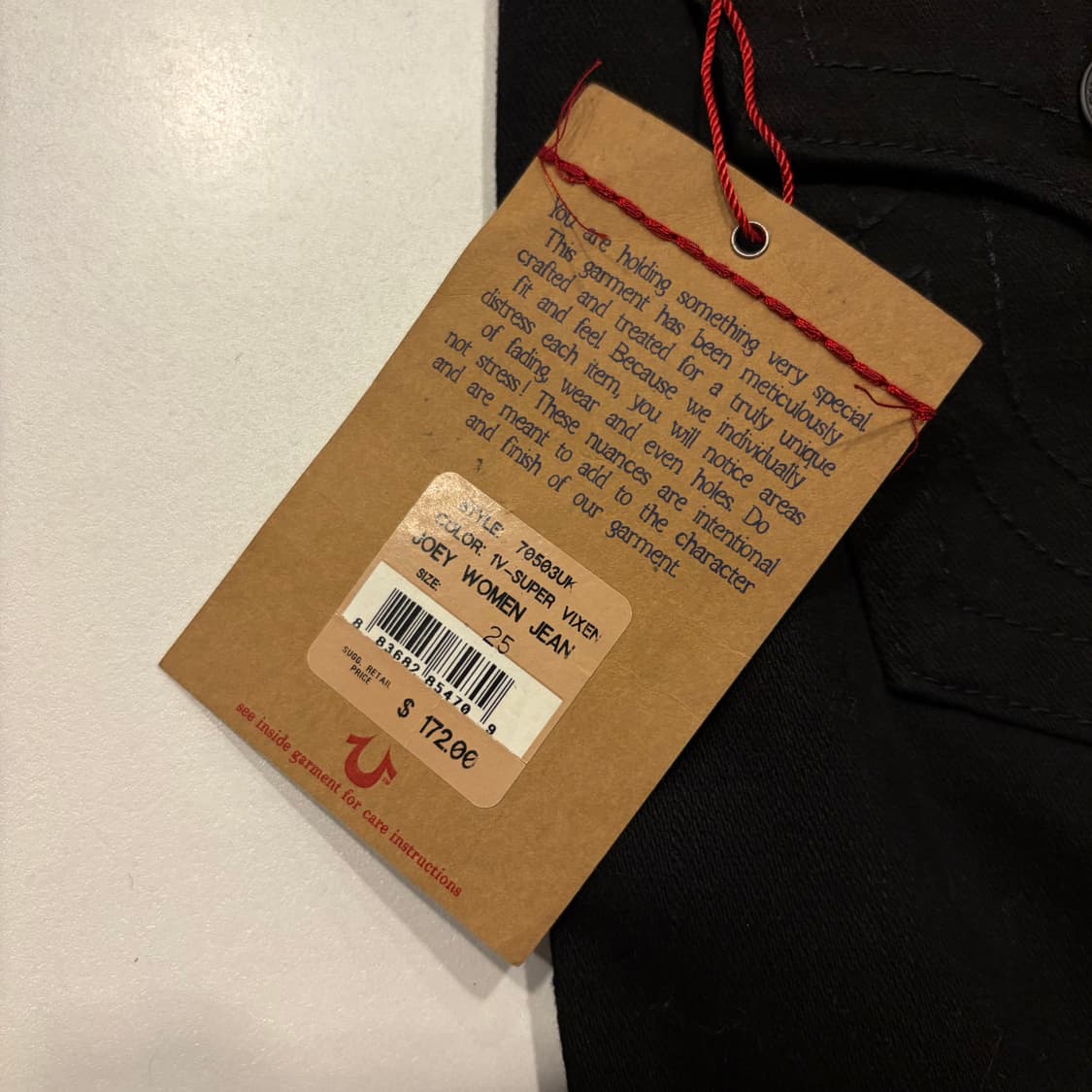 [25] 트루릴리젼 조이 블랙 부츠컷 청바지 데님 팬츠 D564 상품이미지6