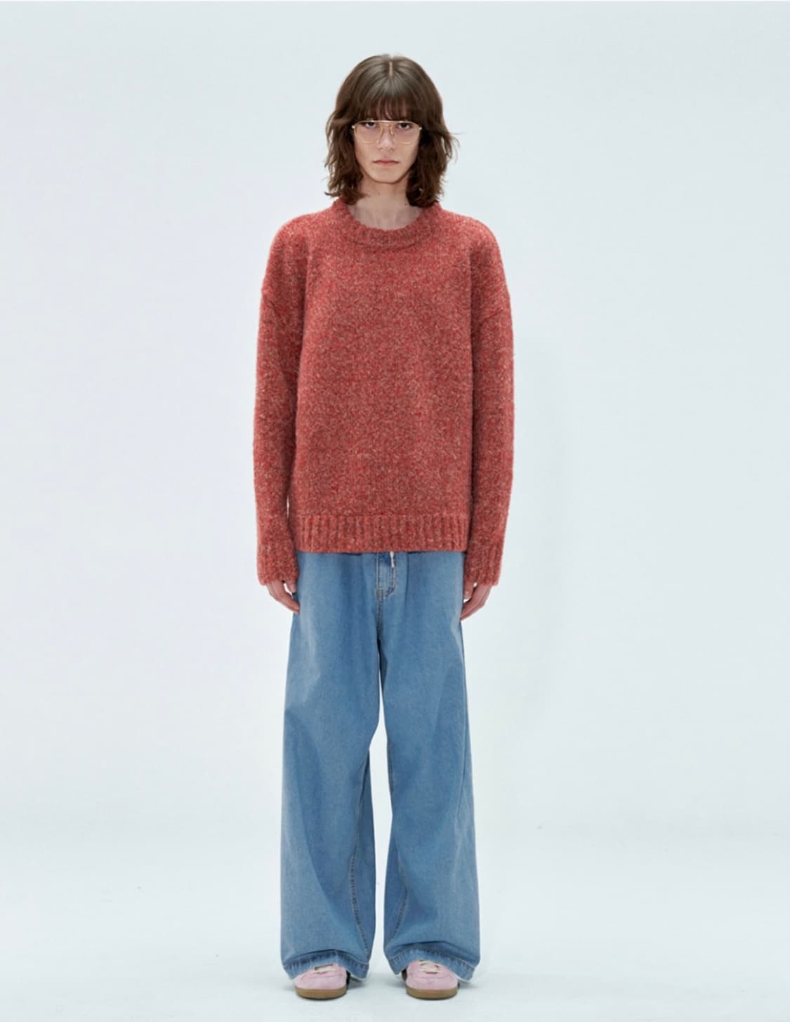 테이크이지 러스트울 크루넥 오버니트 상품이미지1