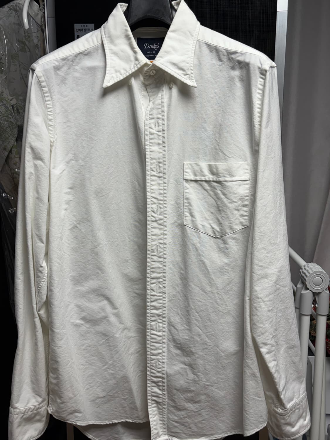 드레익스 옥스포드셔츠 화이트42 상품이미지1