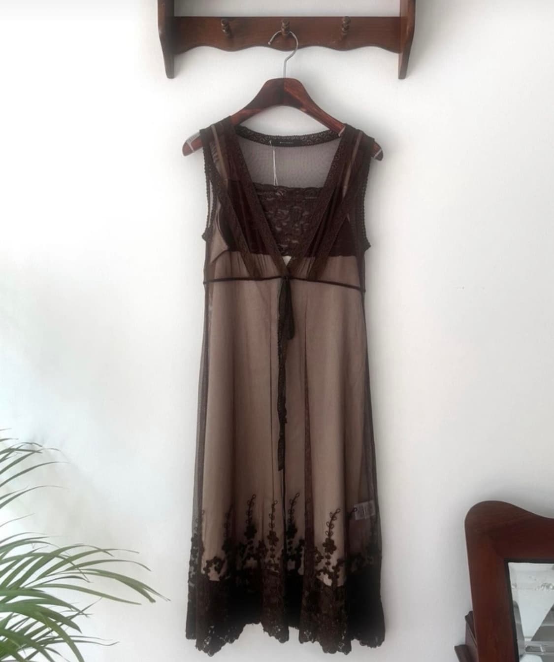 봉지빈티지 슬리브리스  이너원피스 + 원피스 세트 페어리  상품이미지1