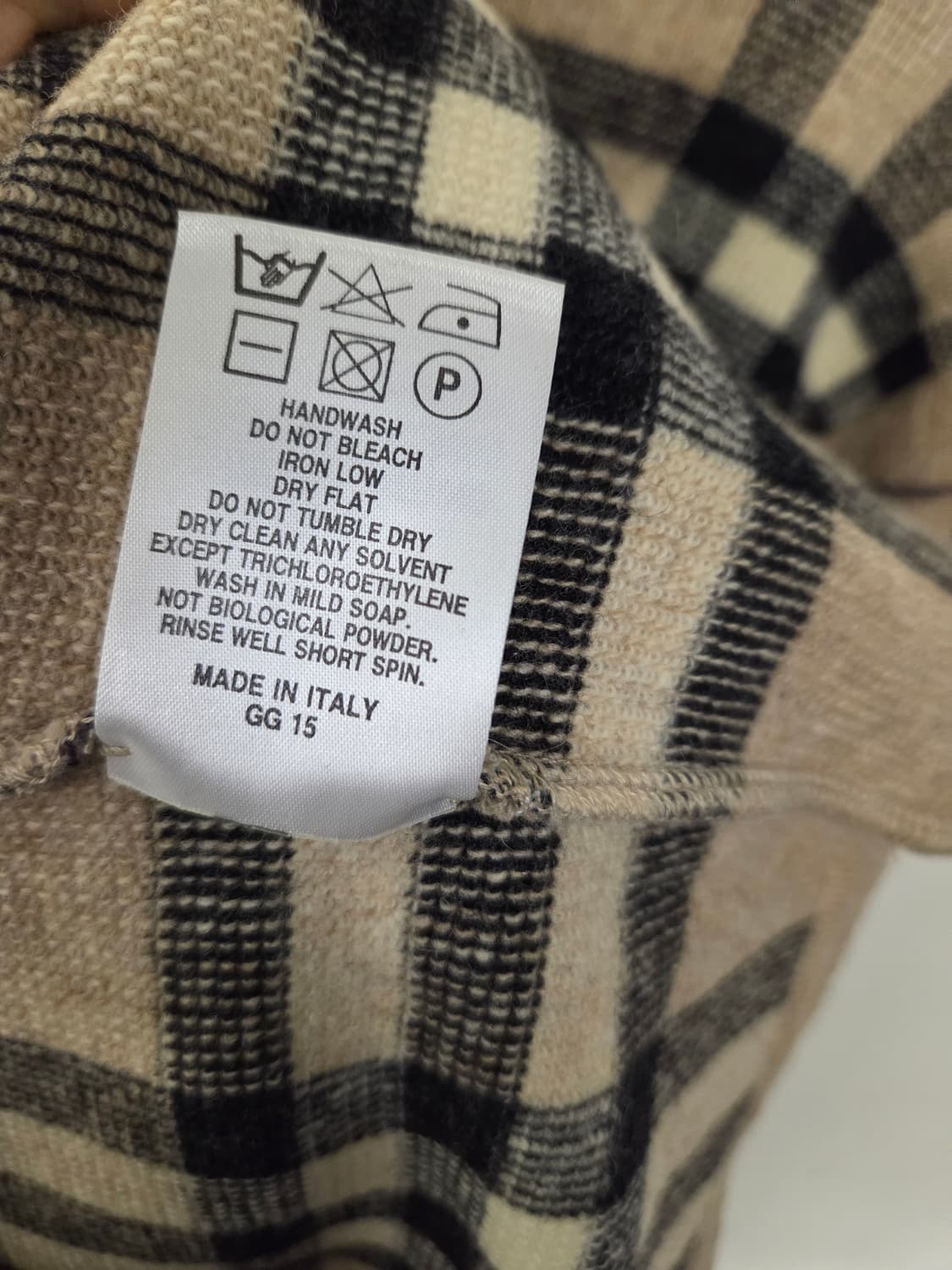 버버리 런던 체크 니트 M 상품이미지6