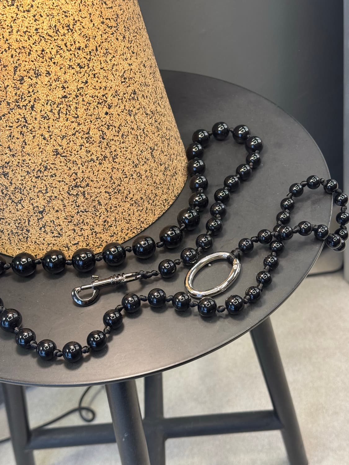 다비즈 블랙 오닉스 비즈 스트링 벨트 상품이미지1