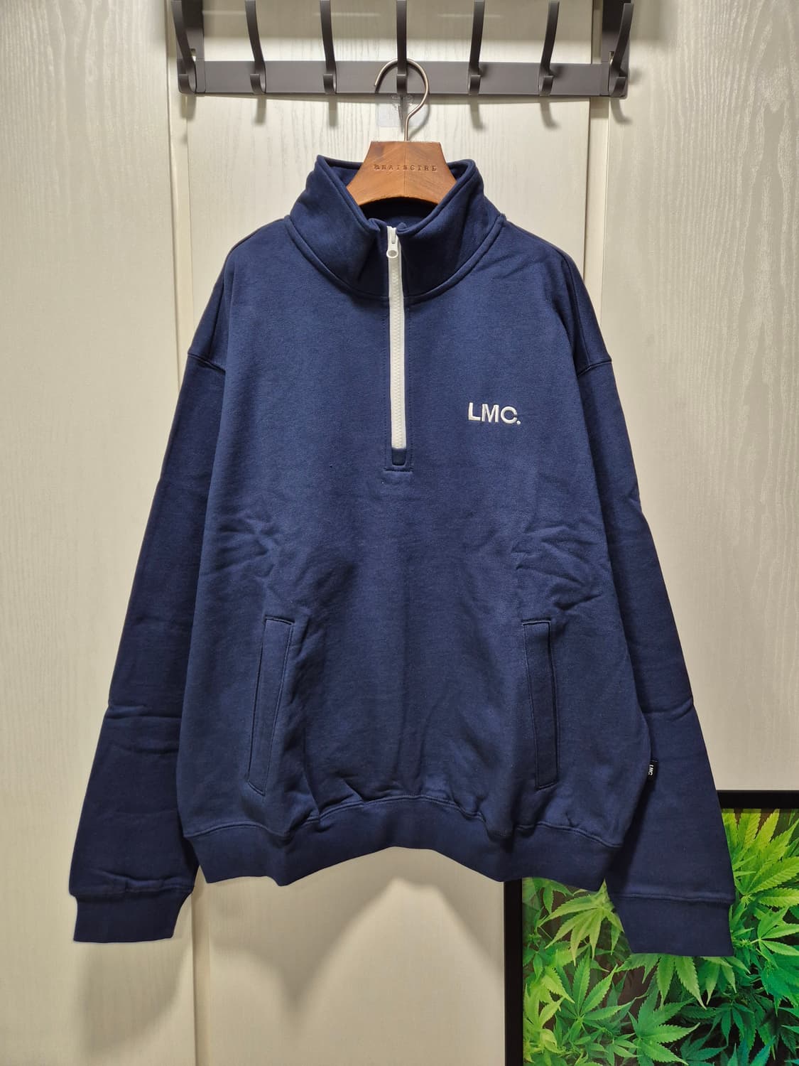 LMC 하프집업 네이비 맨투맨.새상품 상품이미지2