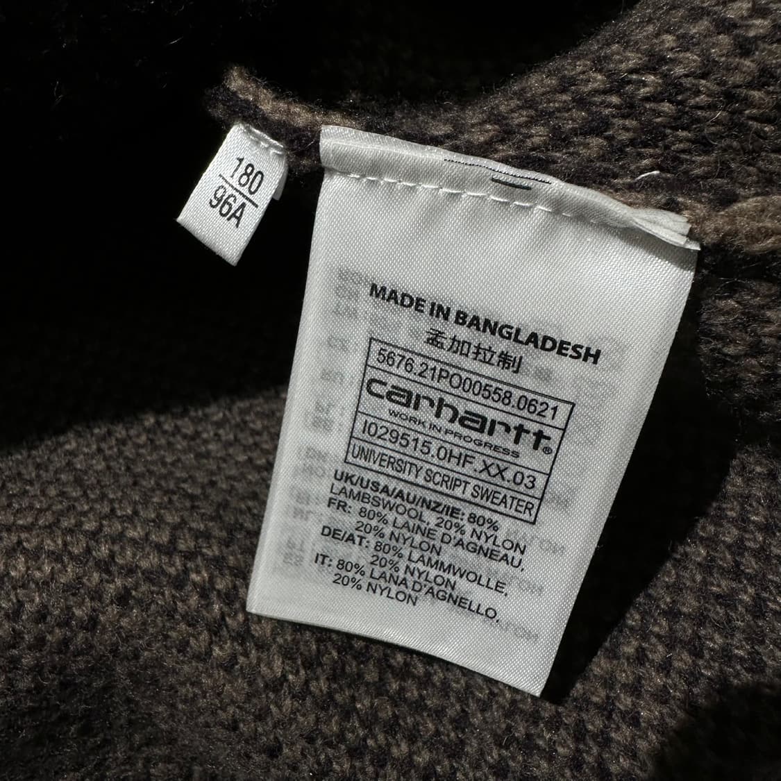 칼하트 아치로고 카모 라운드 니트 상품이미지7