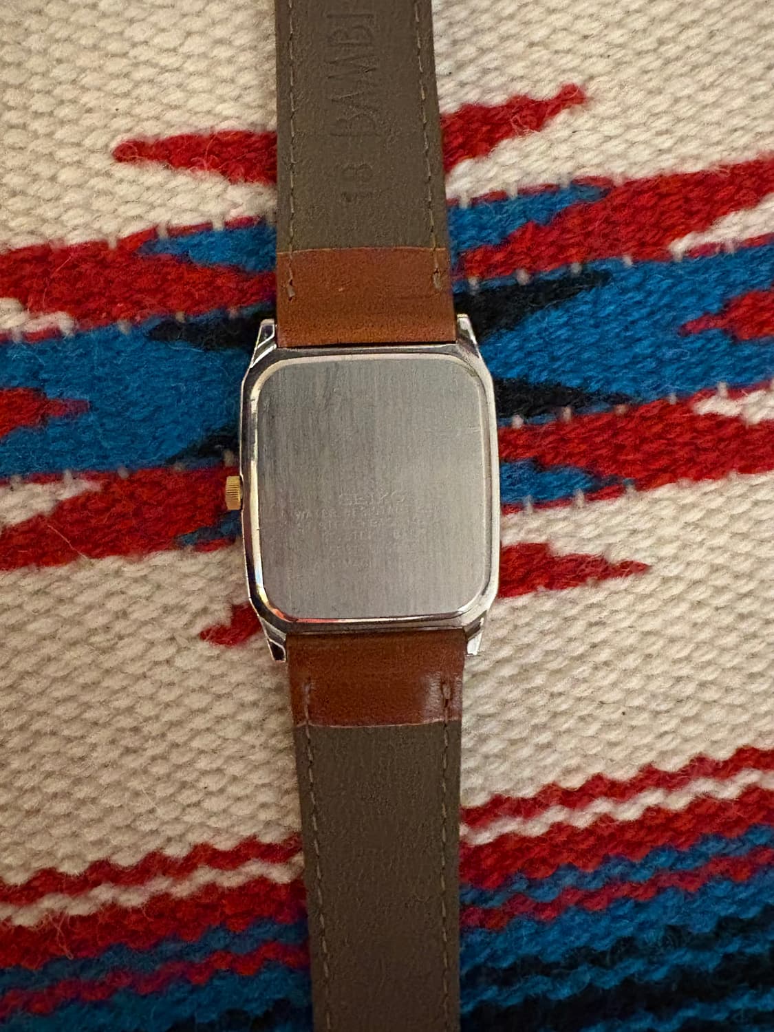 세이코 빈티지 시계 브라운스트랩 상품이미지4