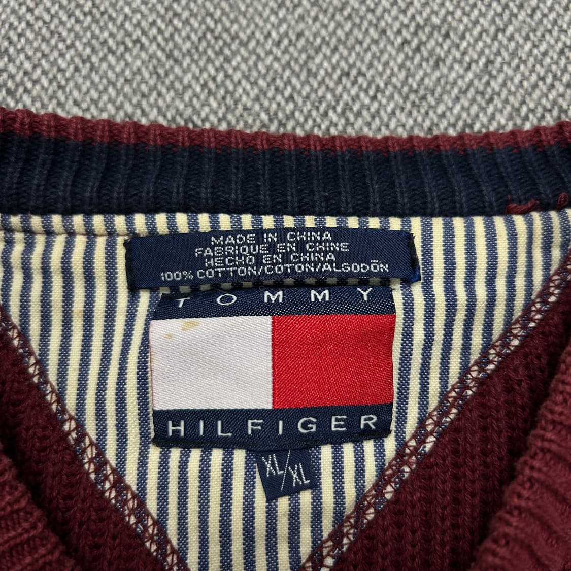 타미힐피거 월계수 빈티지 니트(XL) 상품이미지2