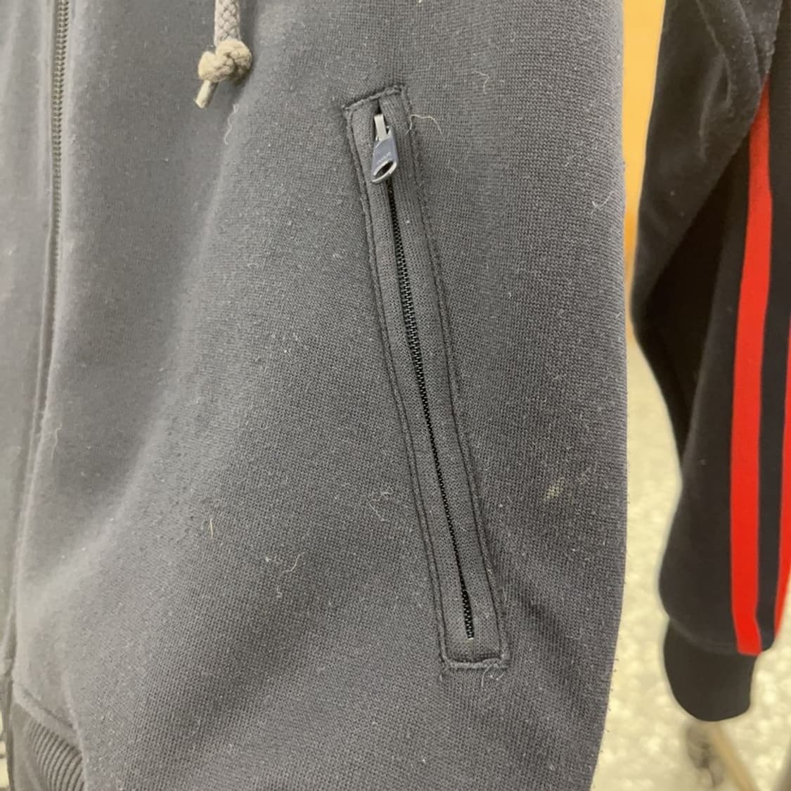 아디다스 올드스쿨 레트로 희귀 검발 후드 져지 집업 90 C07449 상품이미지8