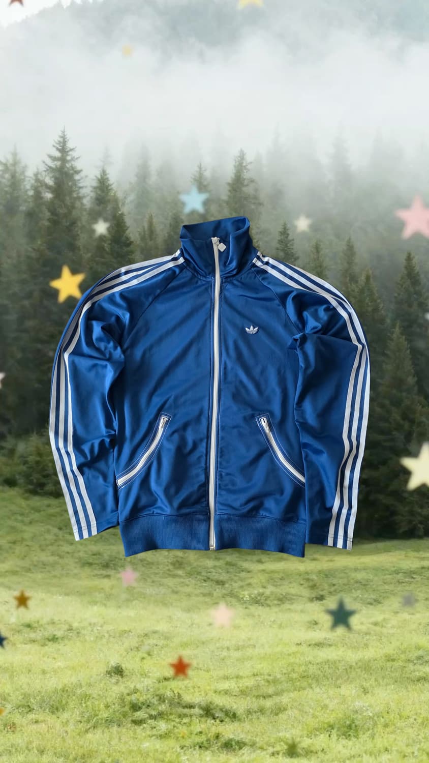 S 아디다스 파이어버드 블루 져지 트랙탑  상품이미지1