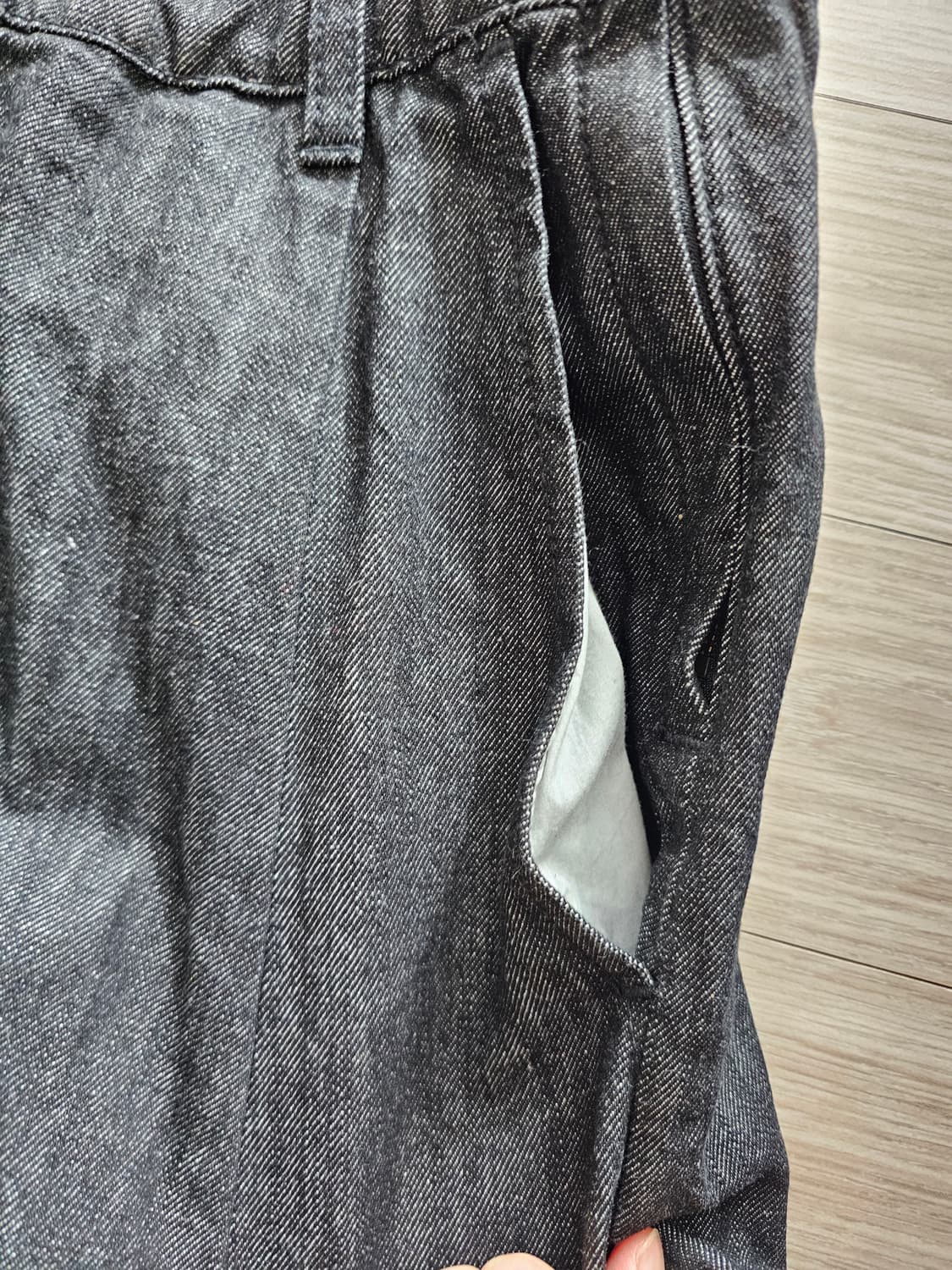 안나수이 흑청 데님 스커트 상품이미지2