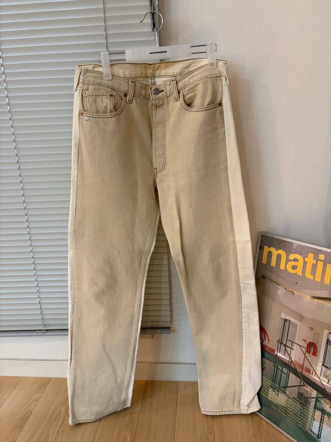 블레스 리바이스 베이지 투톤 진 상품이미지1