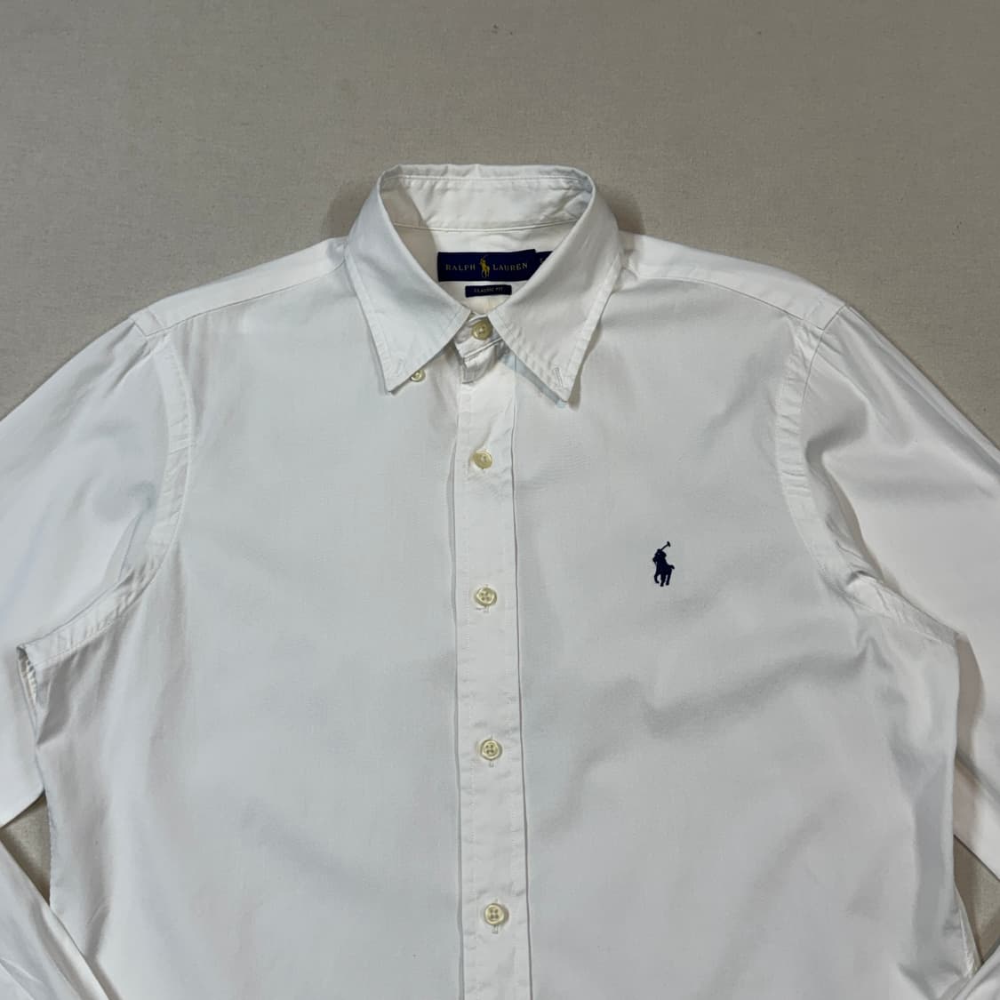 S) 폴로 랄프로렌 클래식핏 화이트 셔츠 T10 상품이미지3