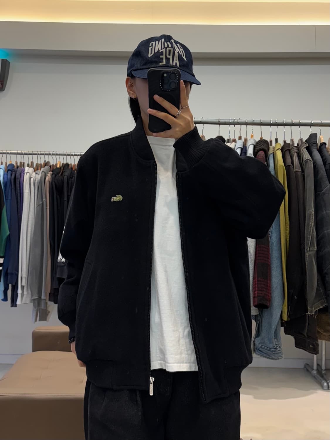 90s 라코스테 모직 블루종 상품이미지6