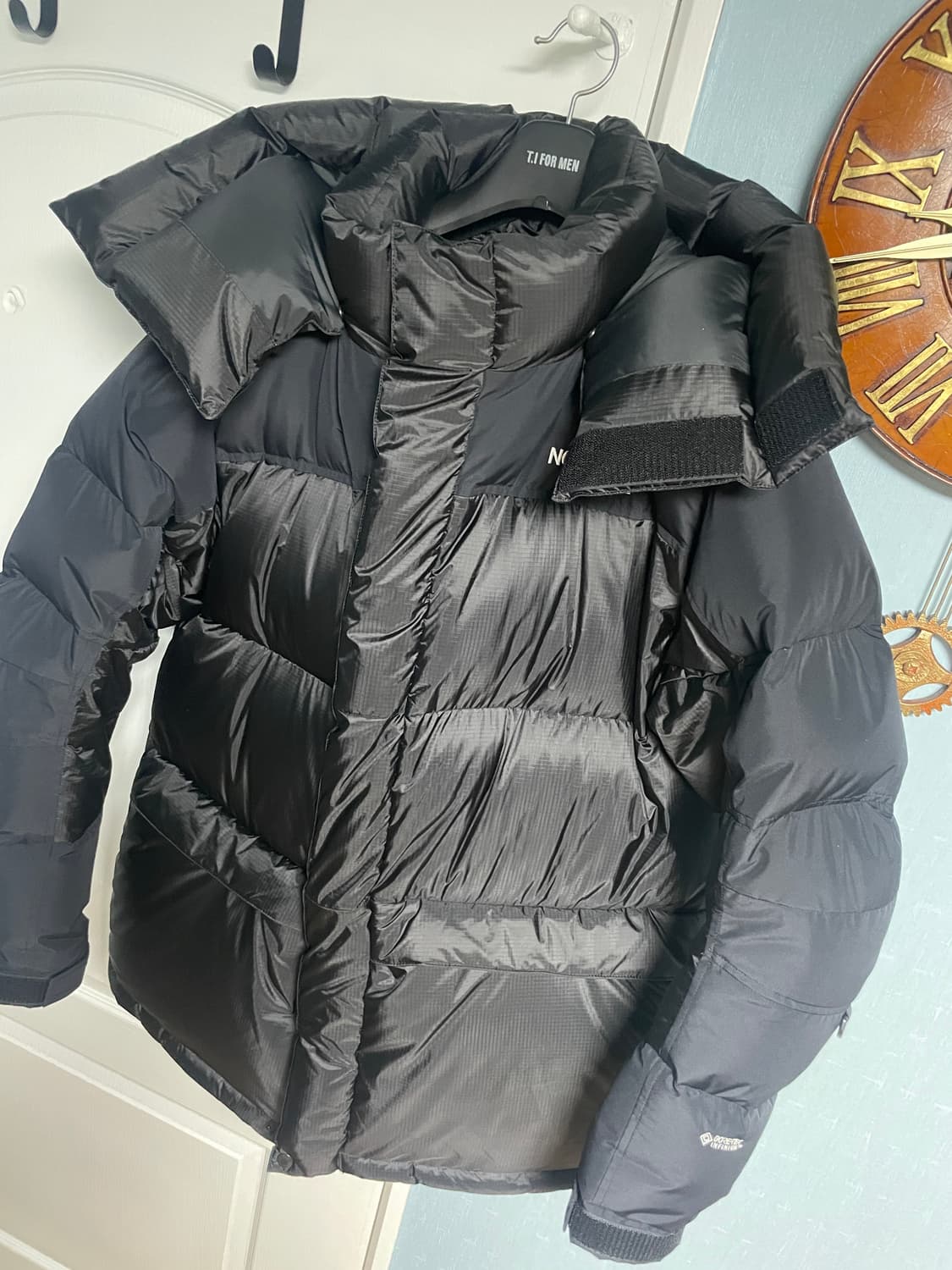 노스페이스 힘다운 일본판 xl 블랙  상품이미지3