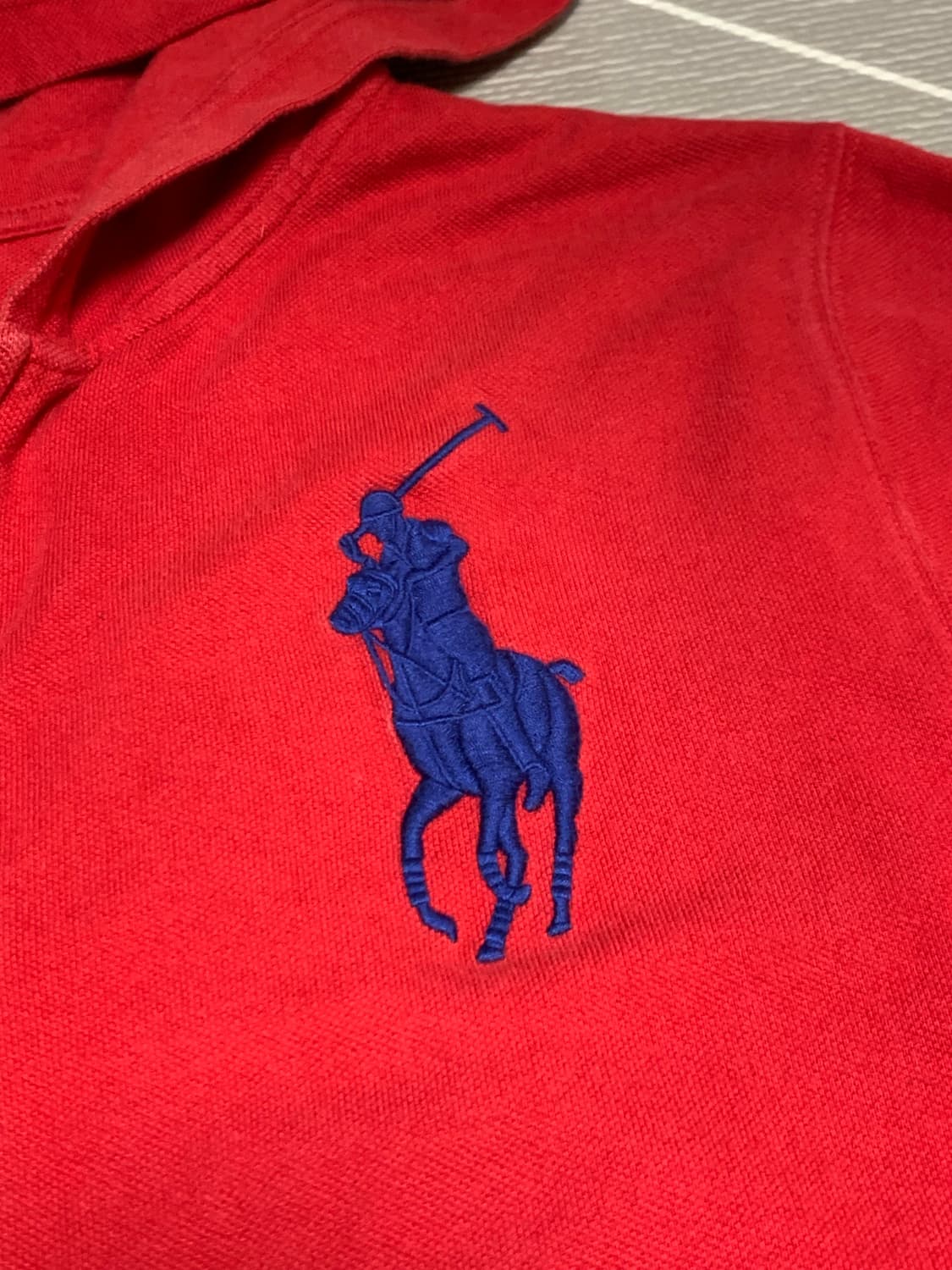 폴로 빅포니 후드집업 레드 상품이미지4