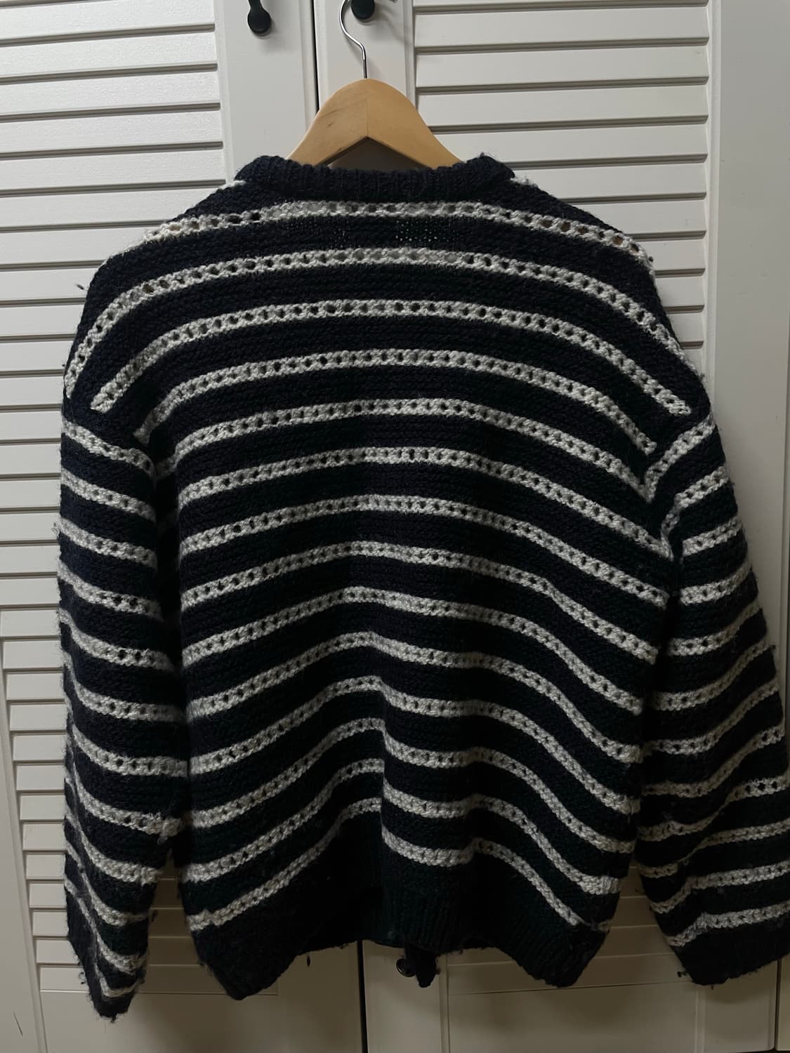 Stu 스트라이프 가디건 네이비 L 사이즈 상품이미지2