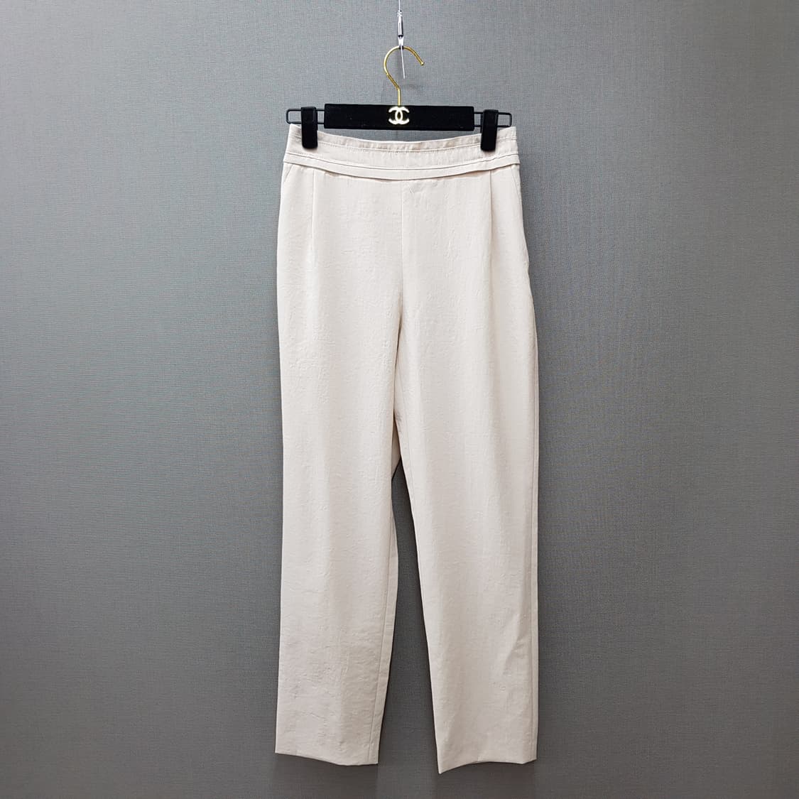 한섬 타임 2022 세미 와이드 슬랙스 팬츠 61-90사이즈 상품이미지1