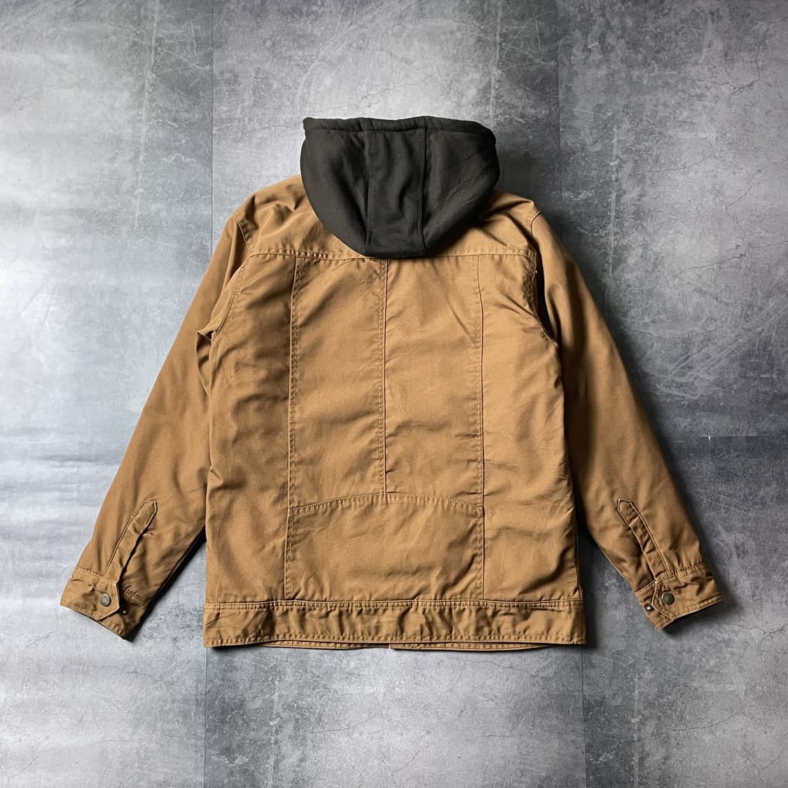 TRADESMAX 빈티지 카멜 셰르파안감 후드 코튼자켓 상품이미지6