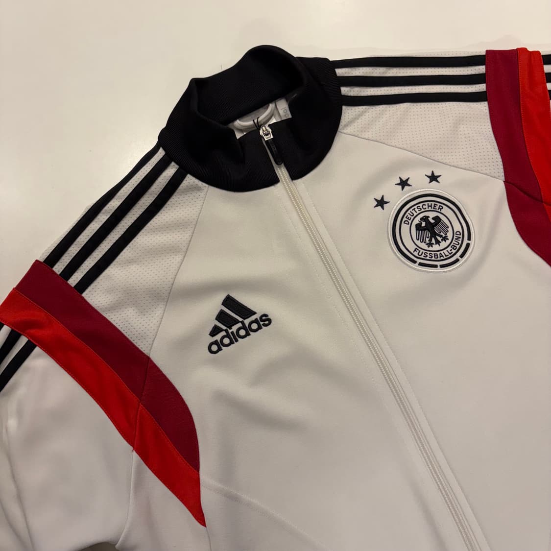 [105] 13-14s 아디다스 독일 축구 트랙탑 져지 화이트 B756 상품이미지3