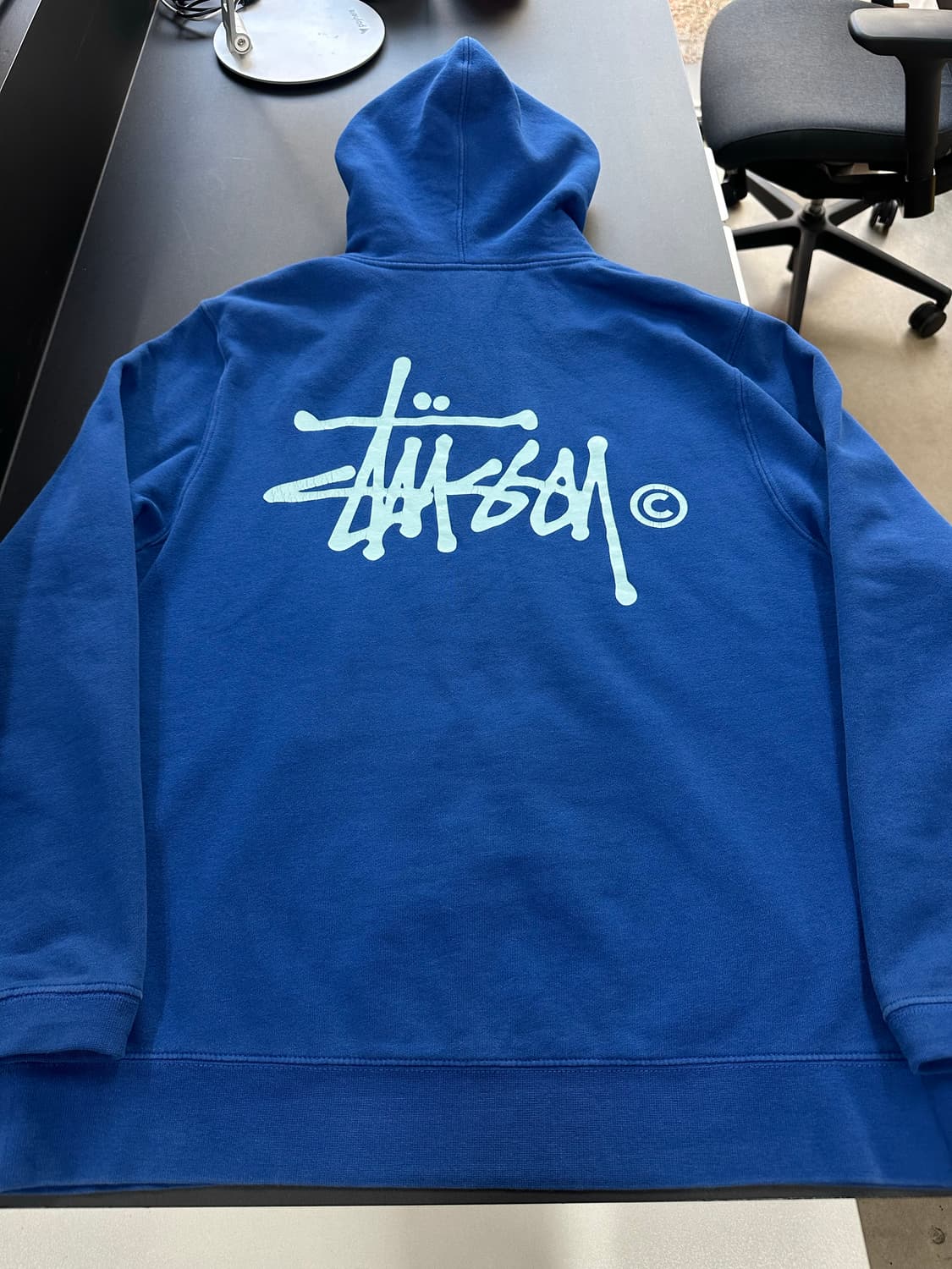 스투시 빅로고 블루민트 후드티 상품이미지6