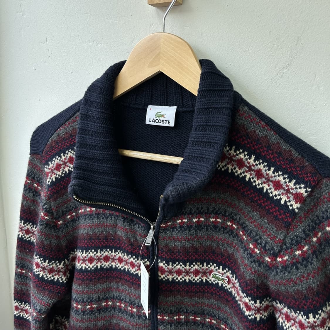 15424 - 라코스테 페어아일 니트 집업 상품이미지1
