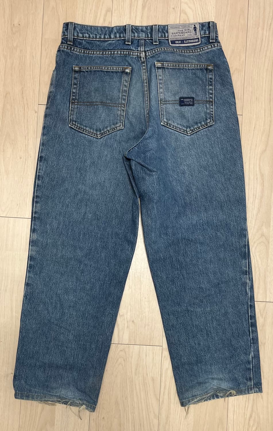 90s 걸스케이트보드 데님 팬츠 상품이미지3