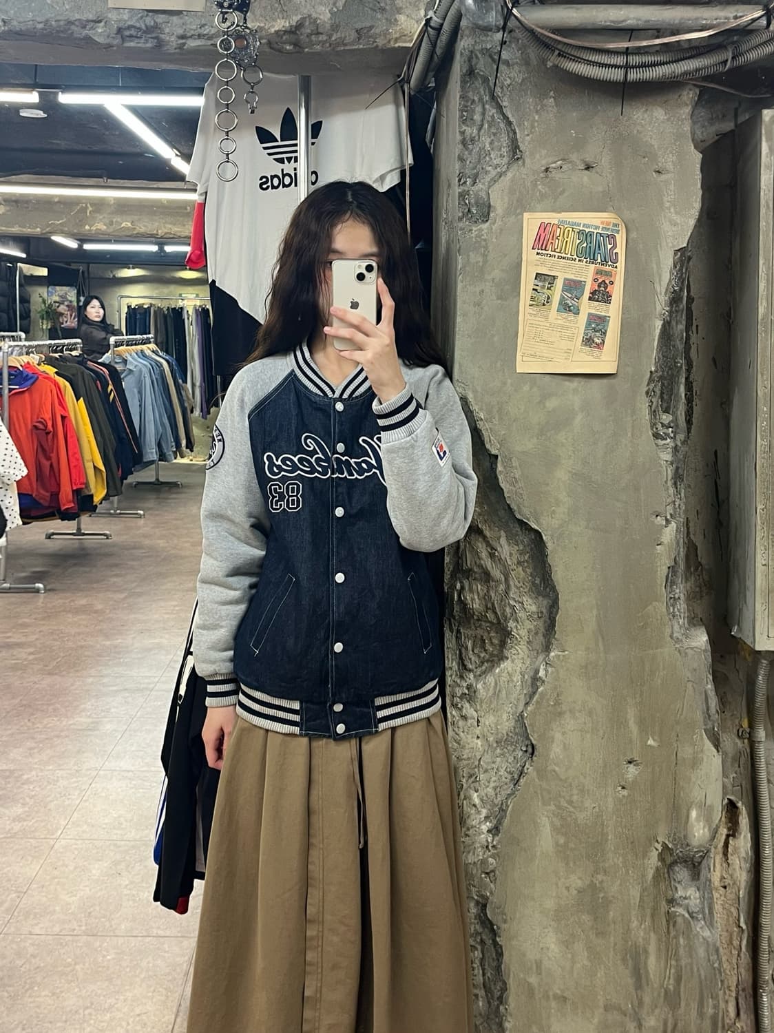 러셀 양키즈 데님 바시티 자켓 M #csz2166 상품이미지2