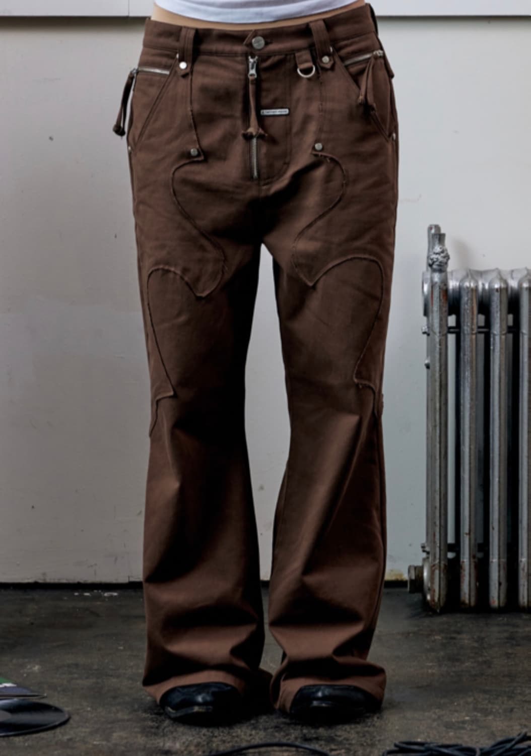 더바이닐하우스 웨스턴 부츠컷 팬츠 브라운 상품이미지4