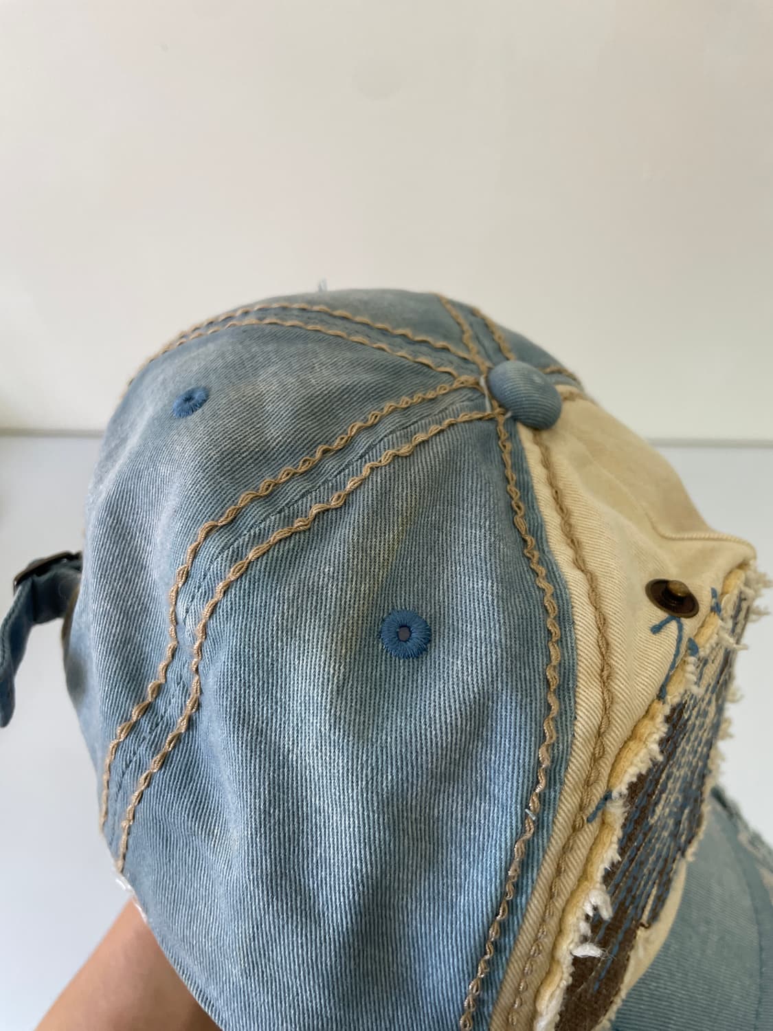 빈티지 y2k 디스트로이드 스터드 볼캡 상품이미지5