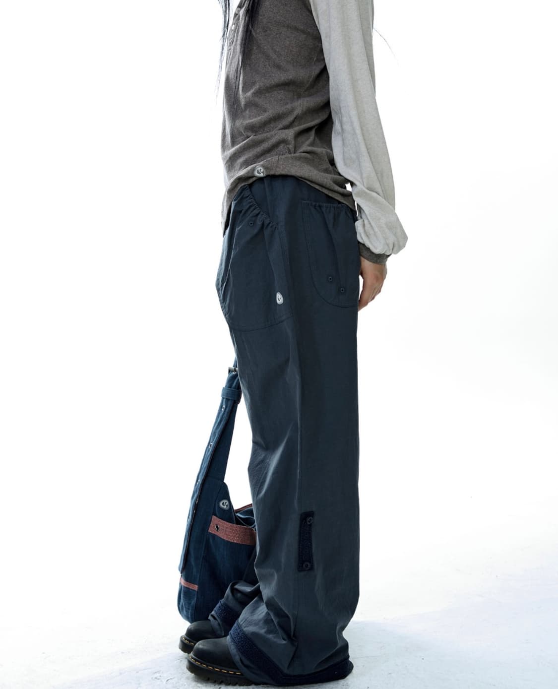 코이세이오 스너그 버튼 롱슬리브 브라운 상품이미지4