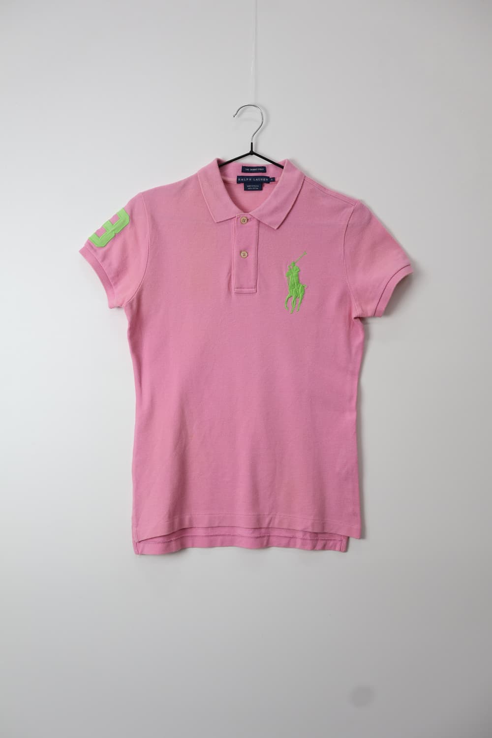 Ralph Lauren Pink & Green Big Pony Shirt 상품이미지5