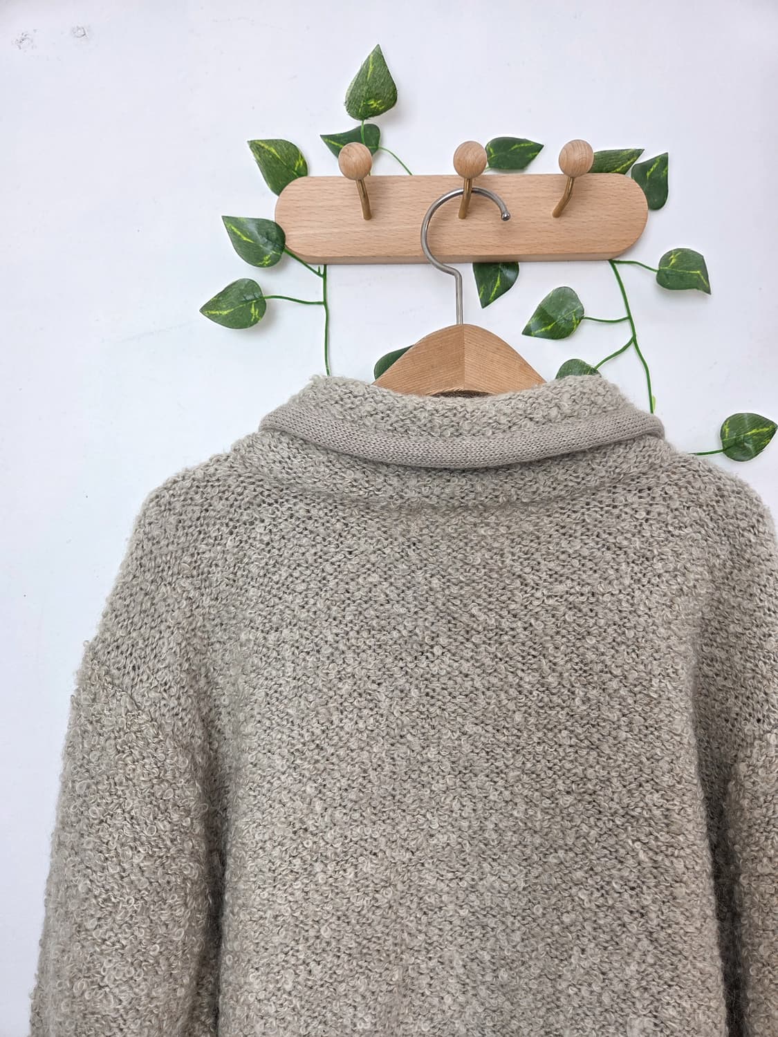 동글카라 부클 가디건 상품이미지5