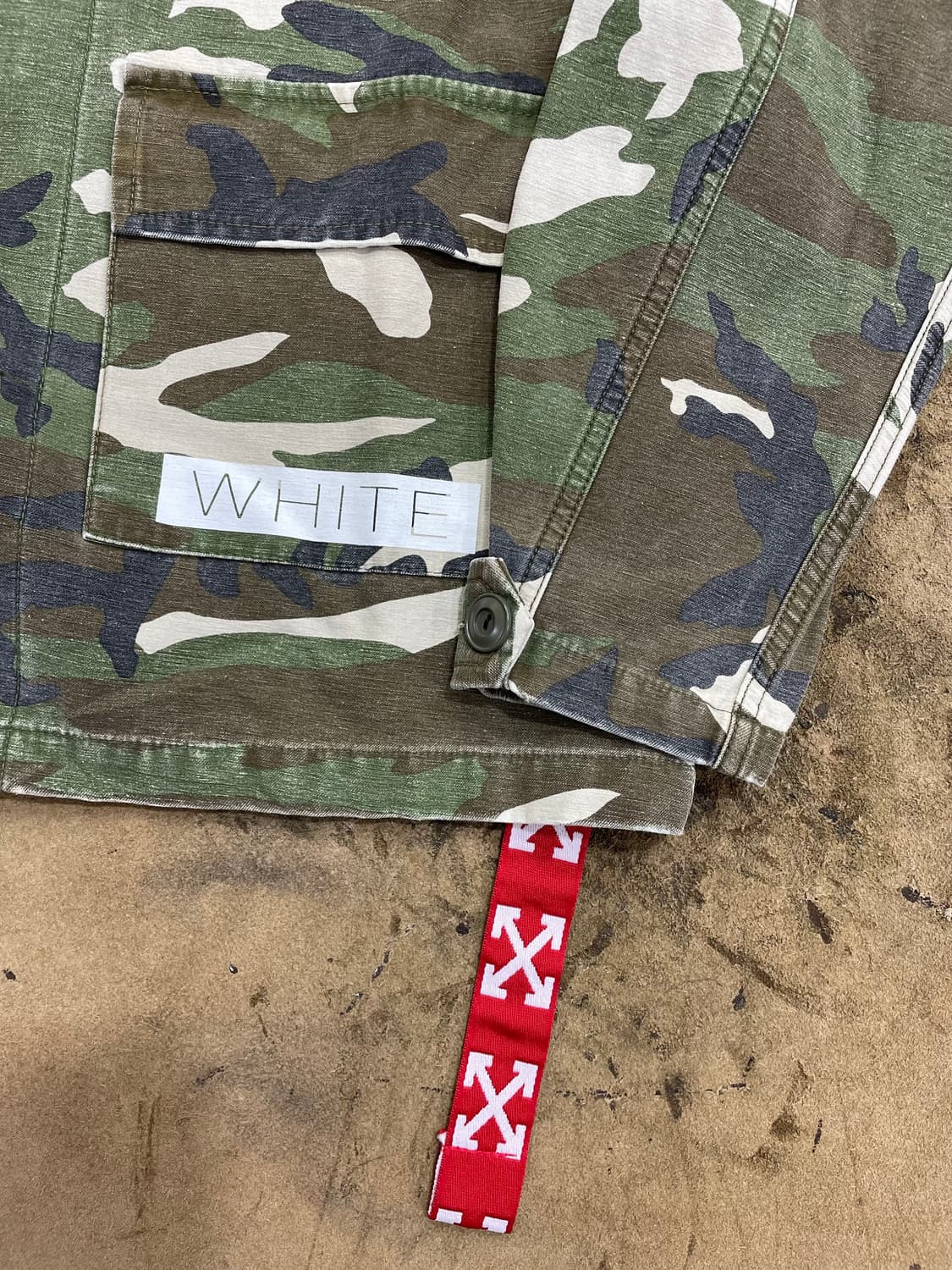 Off white/캐모 자켓(S) 상품이미지5
