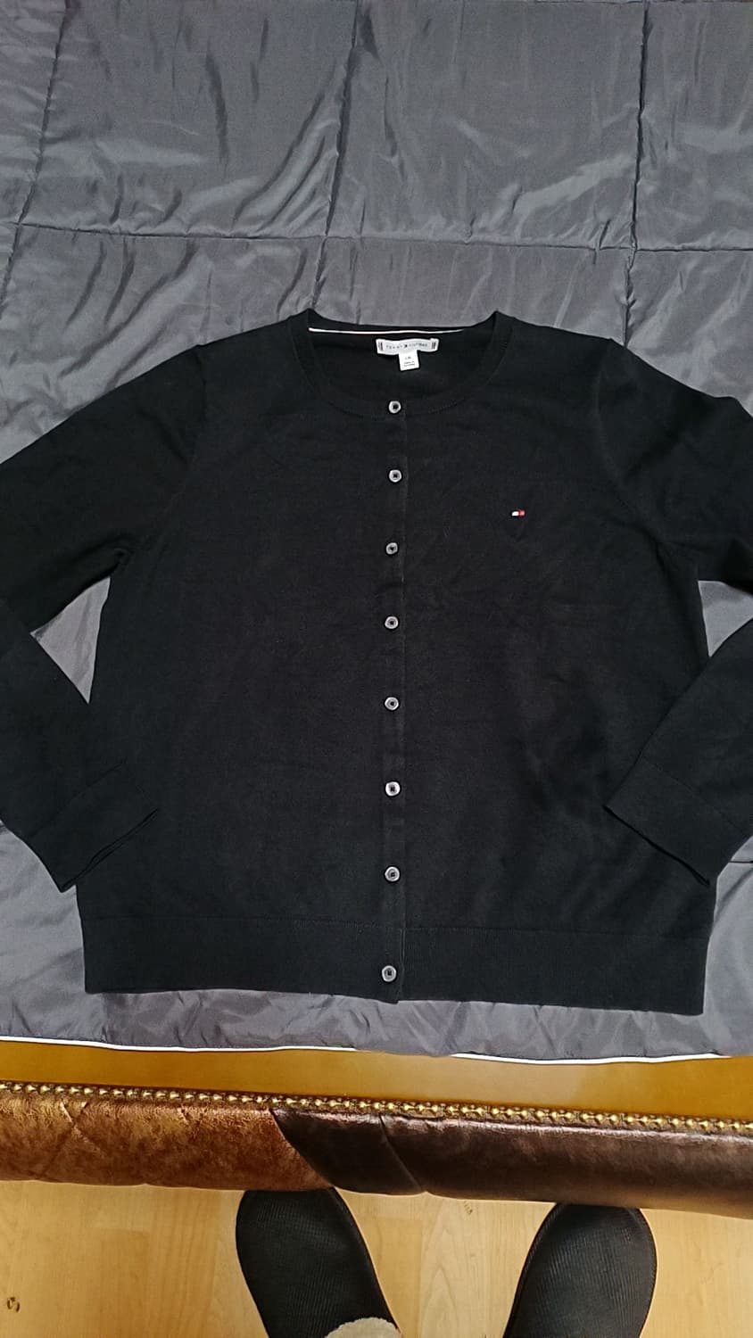 타미힐피거 얇은니트가디건 100 여성77 가슴52 기장60 상품이미지1