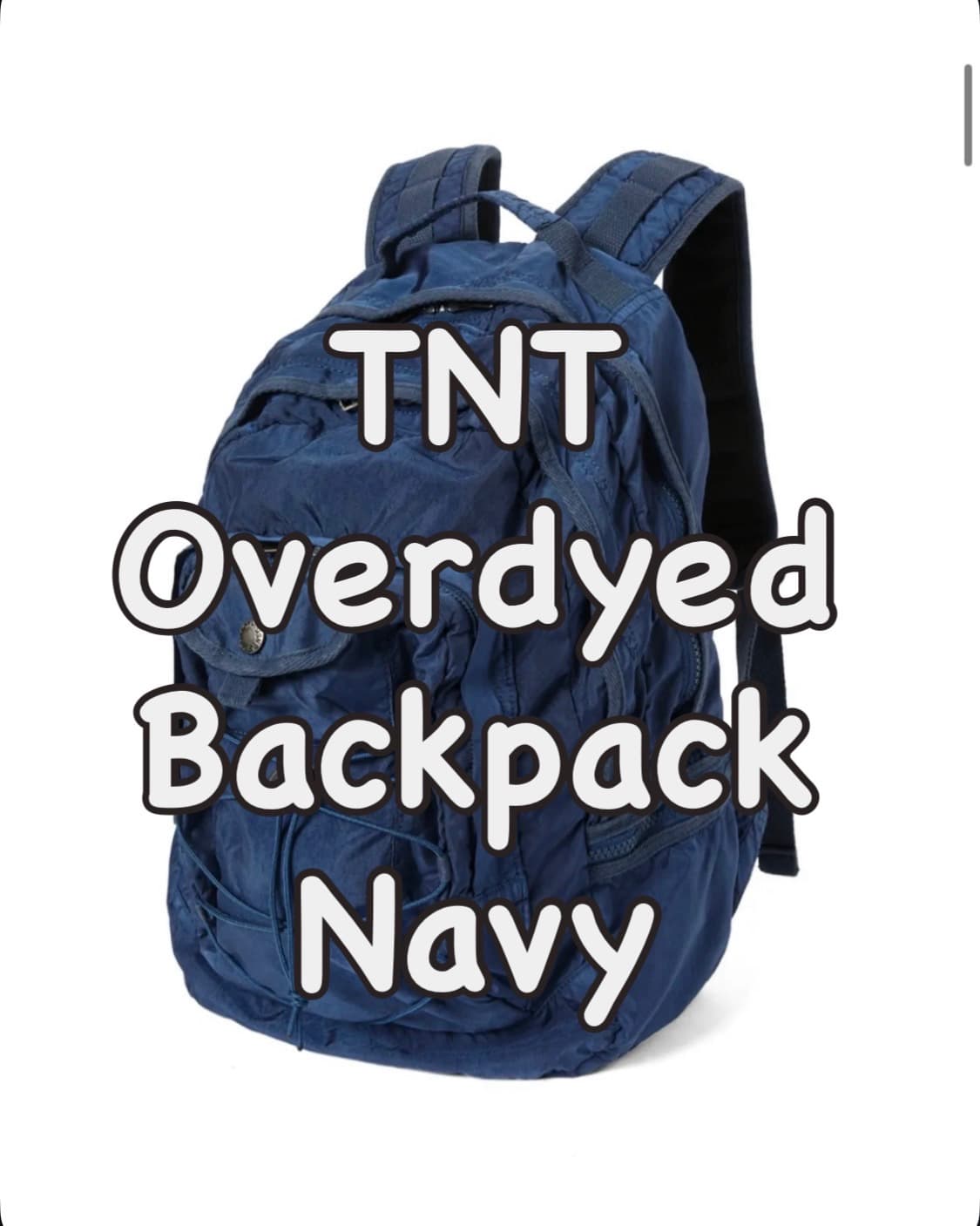 디스이즈네버댓 오버다이드 백팩 네이비 overdyed backpack 상품이미지1