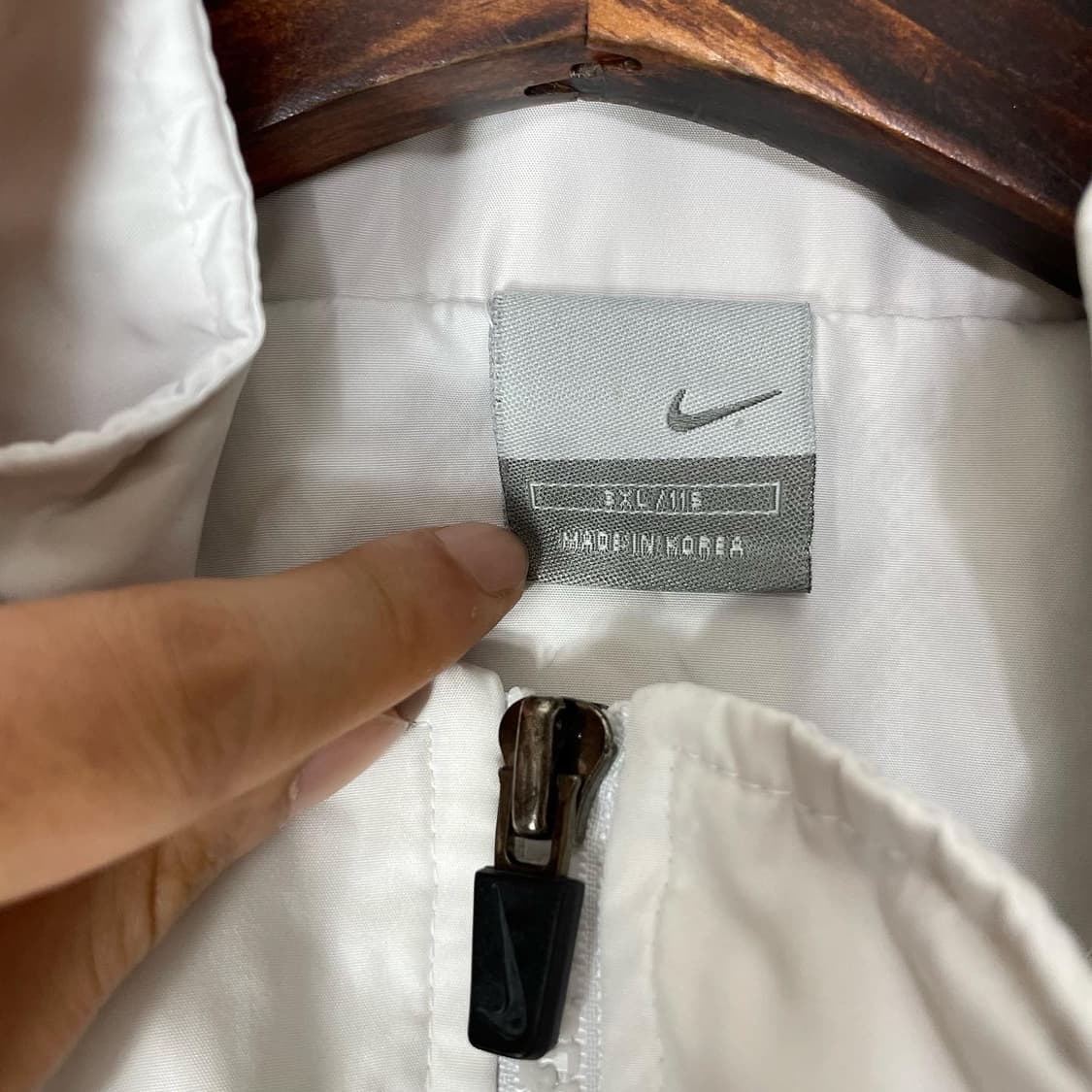 2002 나이키 NIKE 사이드라인 화이트 바람막이 상품이미지5